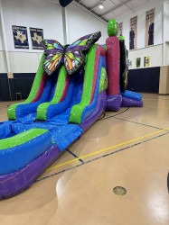 butterfly20slide2 1746755277 3D Butterfly bounce house wet/dry